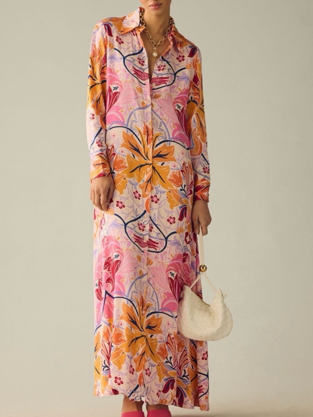 NWT Anthropologie Corey Lynn Calter Maxi Shirt Dress